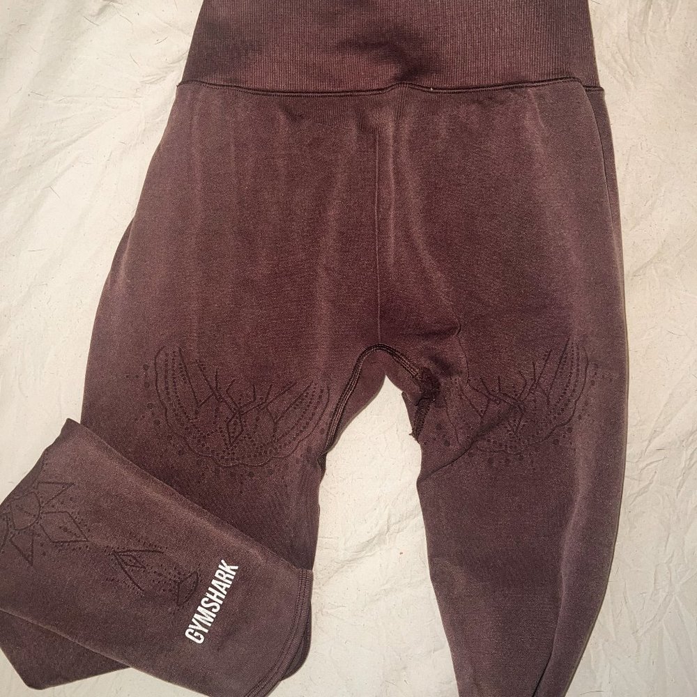 Gymshark Purple Washed Look Leggings